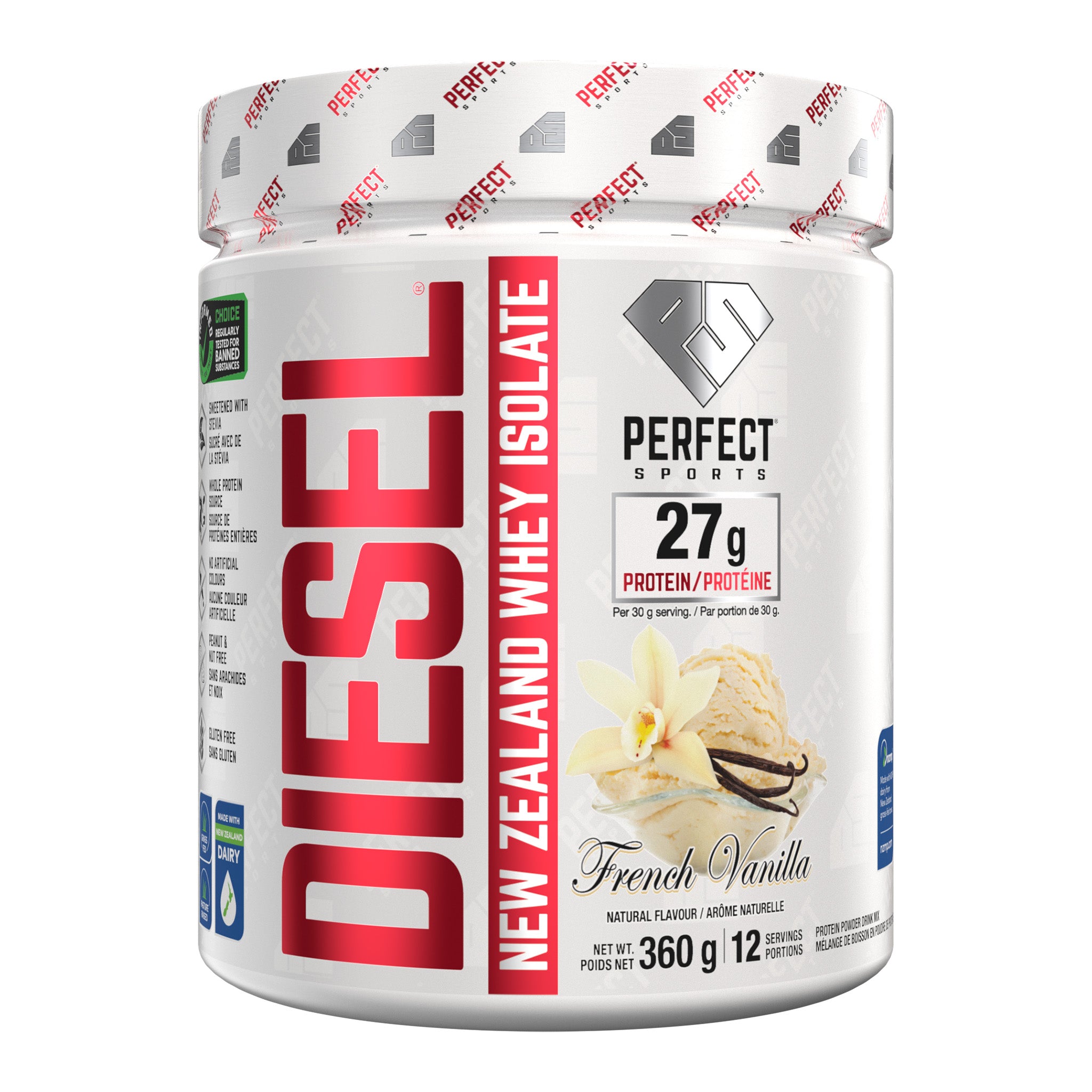 Perfect Sports Diesel New Zealand Whey Protein Isolate (360g