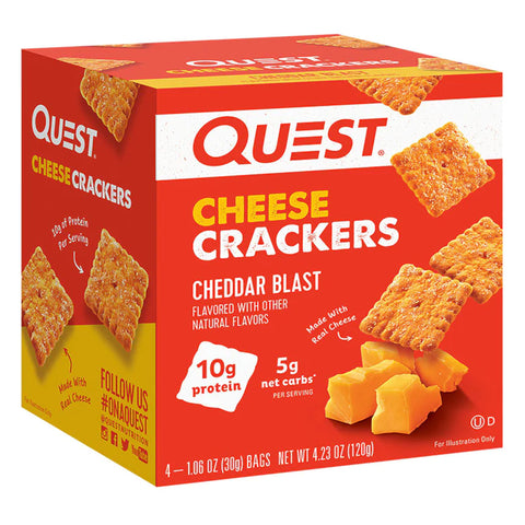 Quest Cheese Crackers (4 Bags)