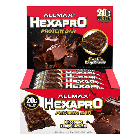 Allmax Hexapro Protein Bars (12 Bars) - Best Before 04/2026