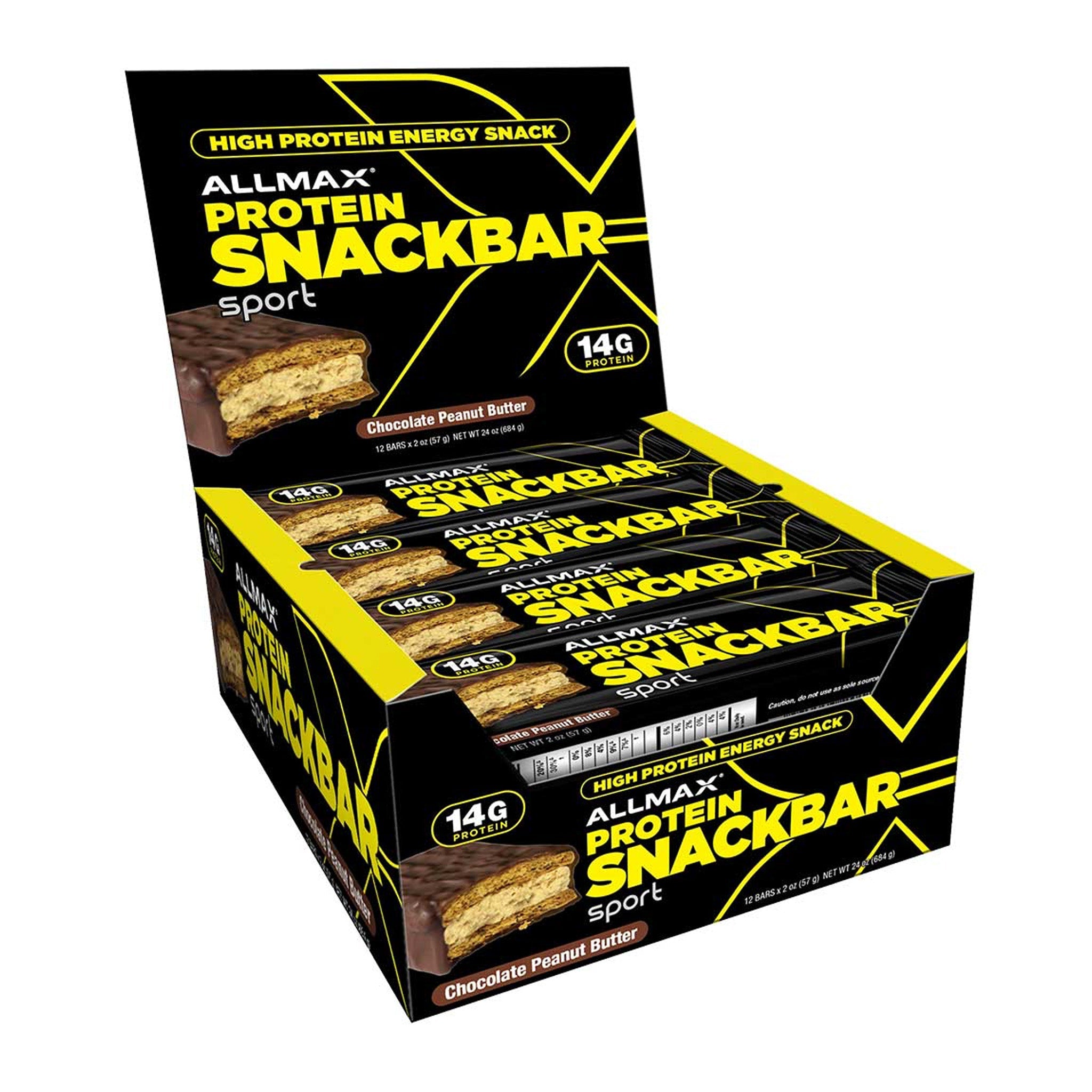 Allmax Protein Snackbars (12 Bars) - Best Before 03/24