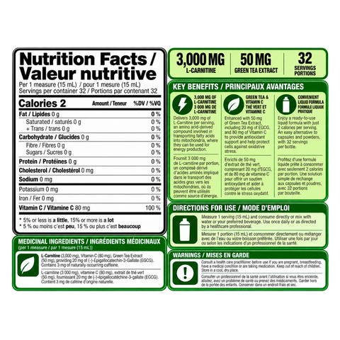 Applied Nutrition Liquide L-Carnitine 3000 (480ml)