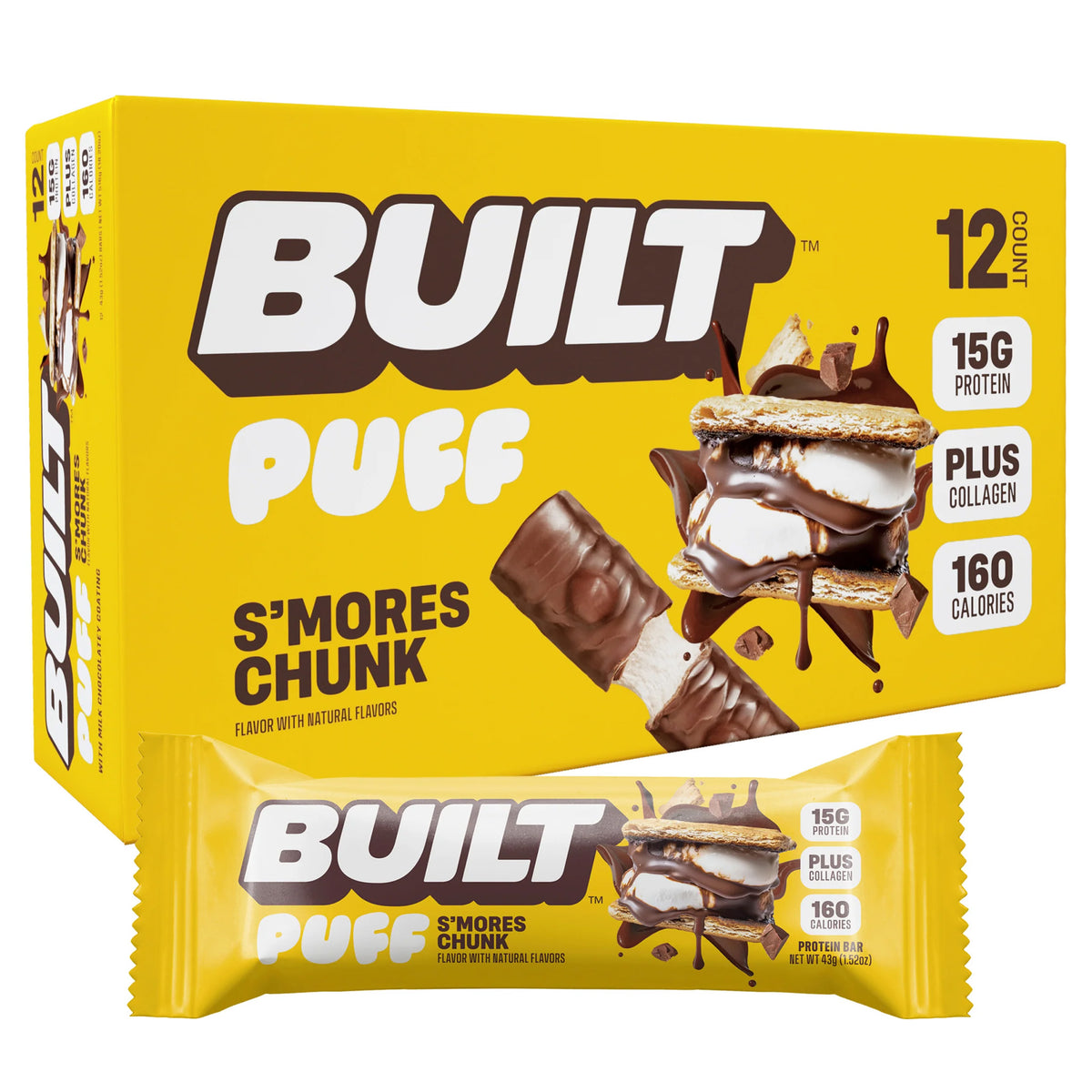 Built Puff Protein Bars (12 Bars) – Vita Plus Canada