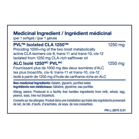 Isolated CLA 1250 (180 Softgels) - Best Before 11/23