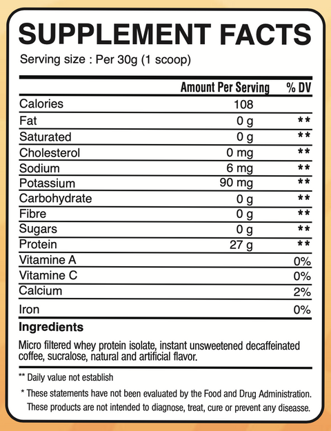 VP Isolate Iced Cappuccino Sample (1 Unit)