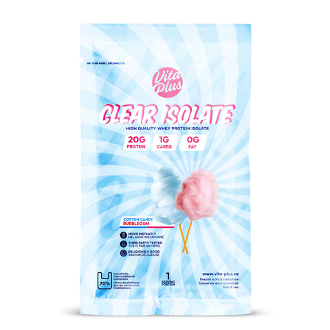 VP Clear Protein Isolate Cotton Candy Bubblegum Sample (1 Unit)