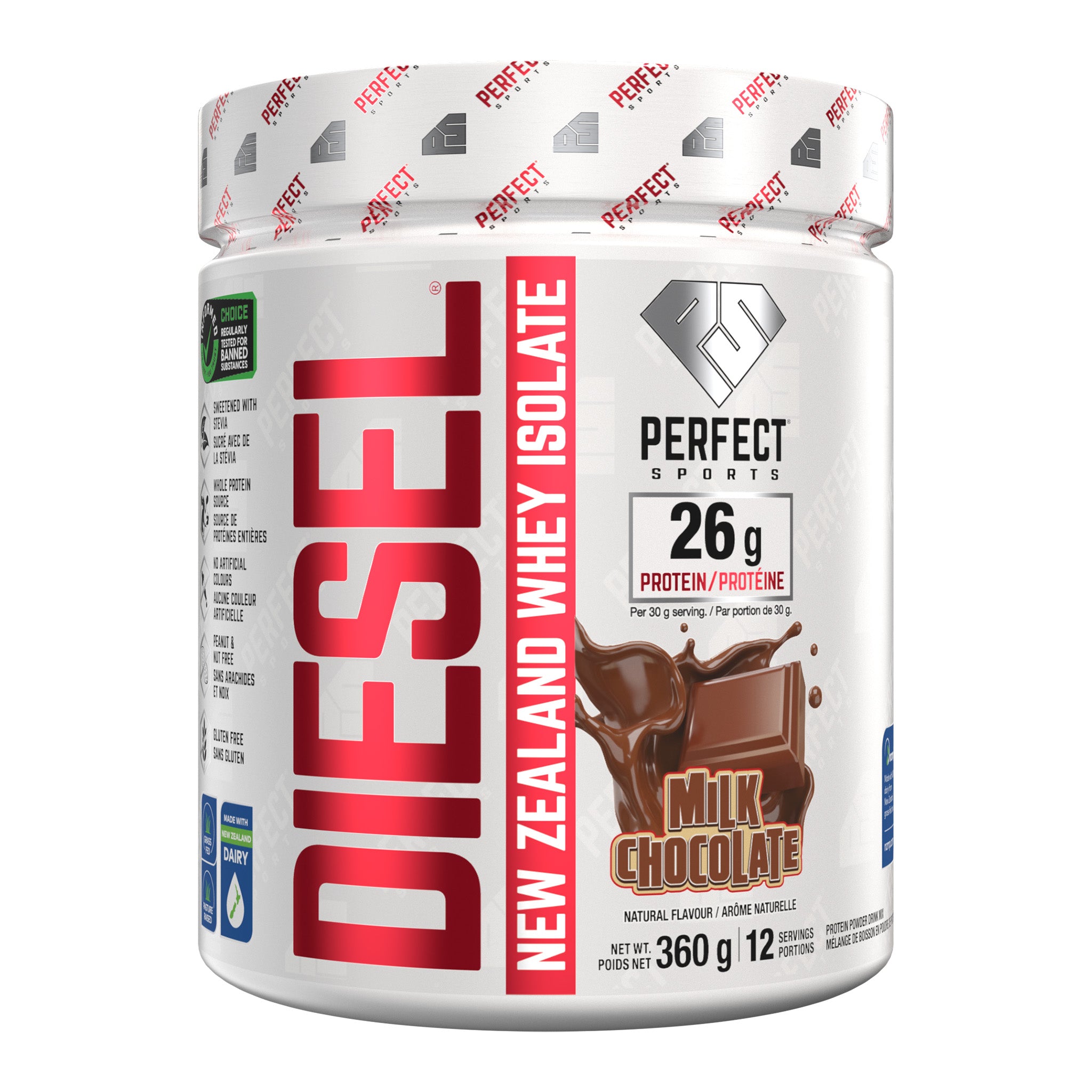 Perfect Sports Diesel New Zealand Whey Protein Isolate (360g