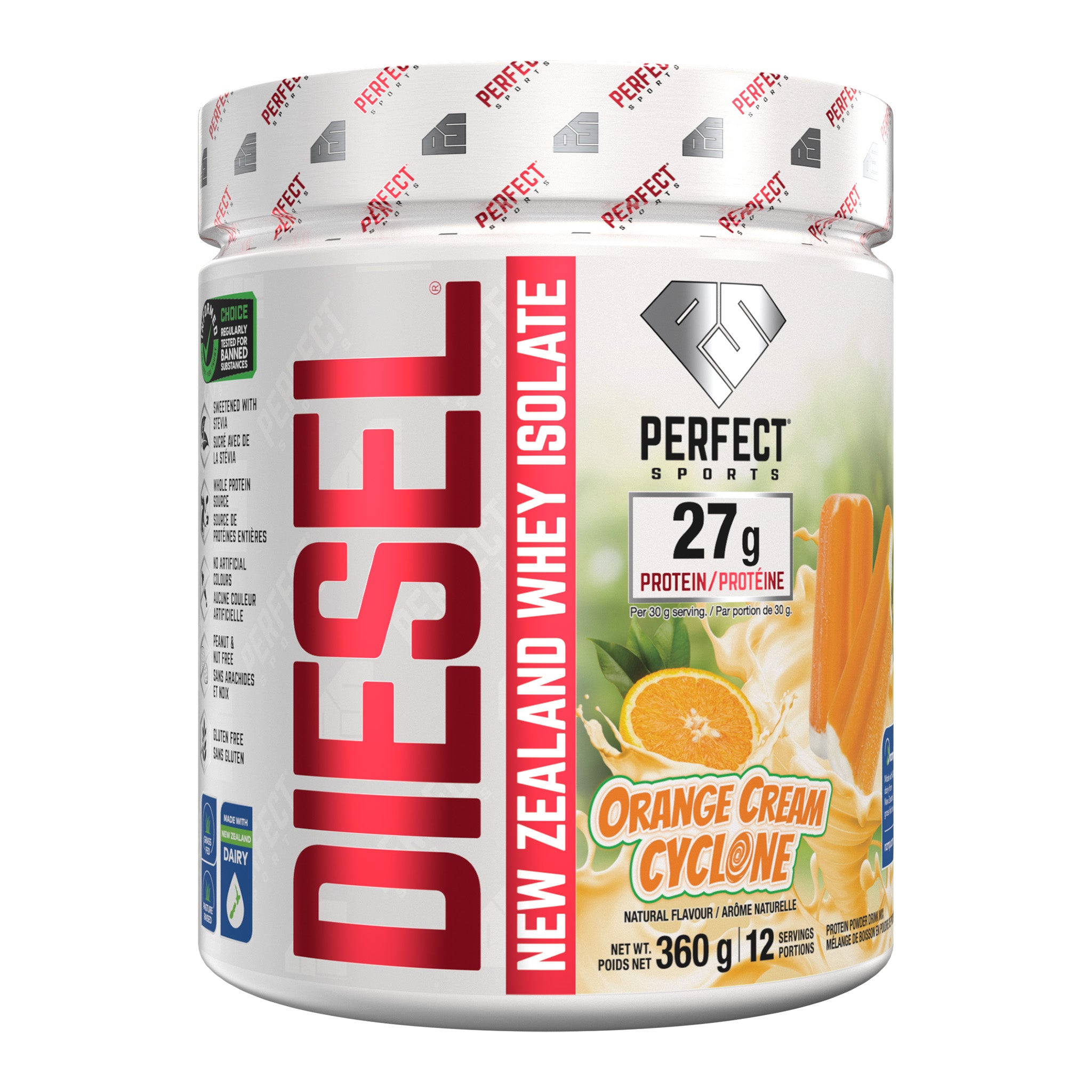 Perfect Sports Diesel New Zealand Whey Protein Isolate (360g