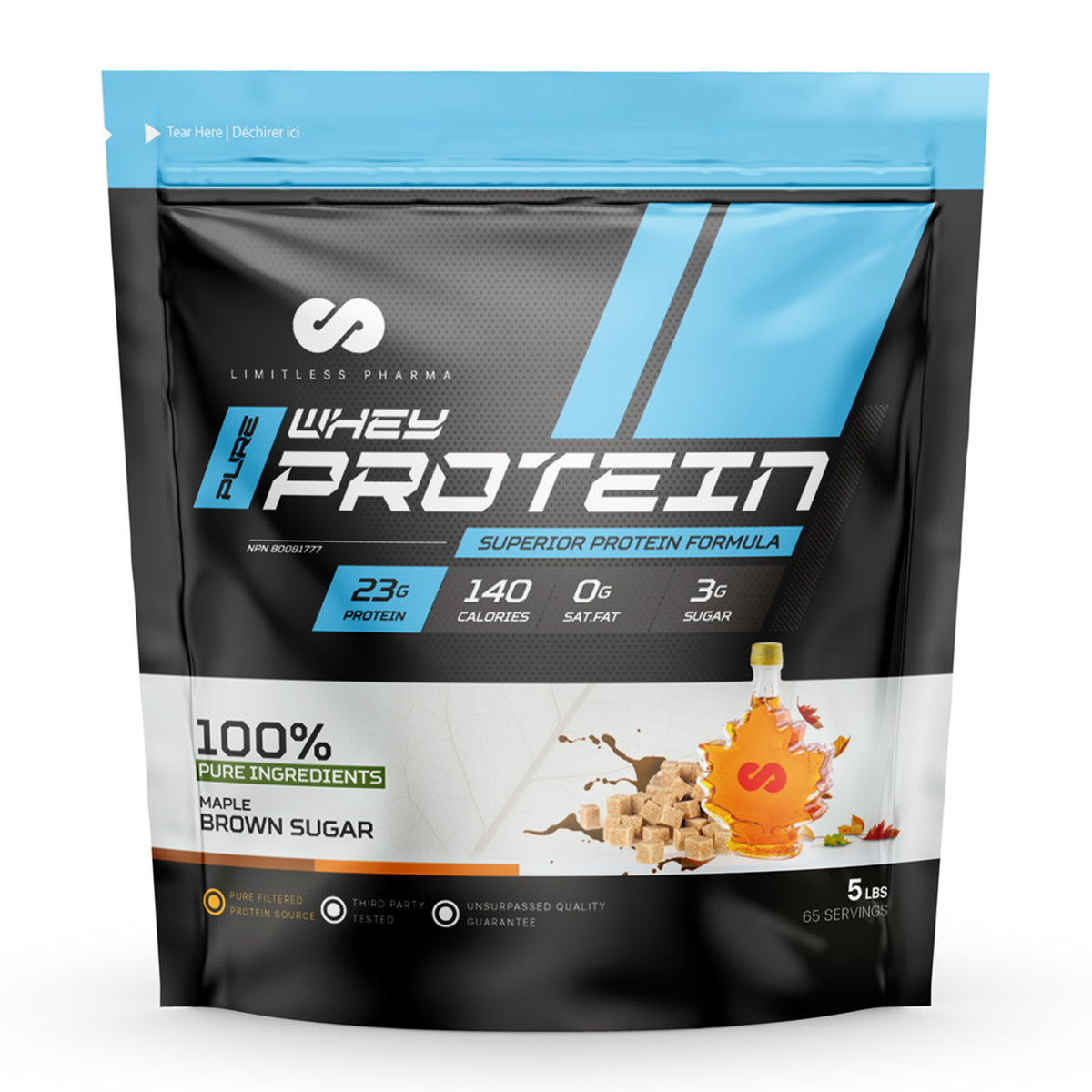 Limitless Pharma Pure Whey Protein (5lbs) – Vita Plus Canada