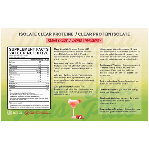 [BULK] Clear Protein Isolate (1lb to 25lbs)