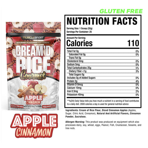 Musclesport Cream Of Rice Gourmet Hot Cereal (25 Servs)
