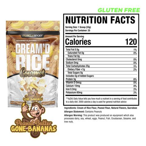 Musclesport Cream Of Rice Gourmet Hot Cereal (25 Servs)