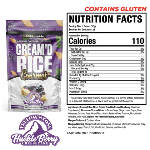 Musclesport Cream Of Rice Gourmet Hot Cereal (25 Servs)