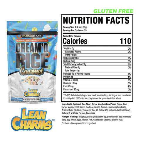 Musclesport Cream Of Rice Gourmet Hot Cereal (25 Servs)