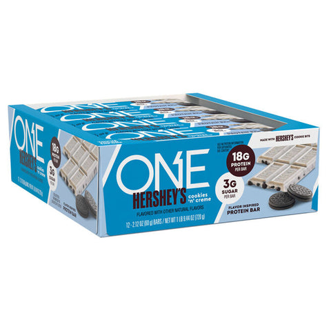 One Hershey's Cookies N Creme Protein Bar (12 Bars)