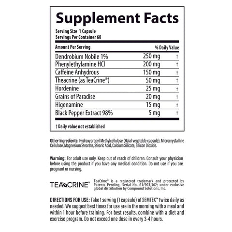 Nutrabolics Semtex Multi-Phase Fat-Burning Incinerator (60 Caps)