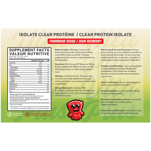 [BULK] Clear Protein Isolate (1lb to 25lbs)