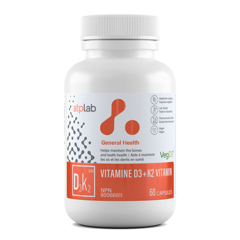 Vitamin D3+K2 (60 Capsules)