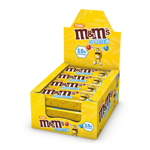 M&M's Hi-Protein Peanut Bar (18 Bars) - Best Before 08/24