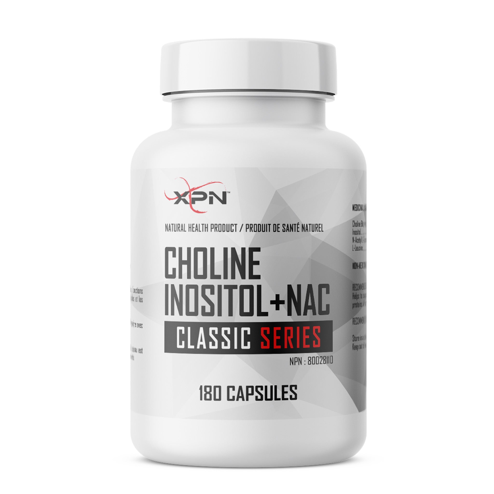 Choline Inositol + NAC (180 Caps)