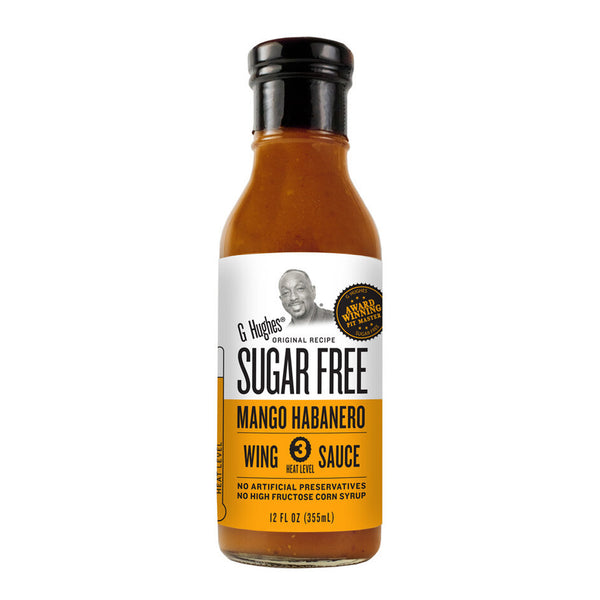 G Hughes Sugar Free Mango Habanero Wing Sauce (355ml)