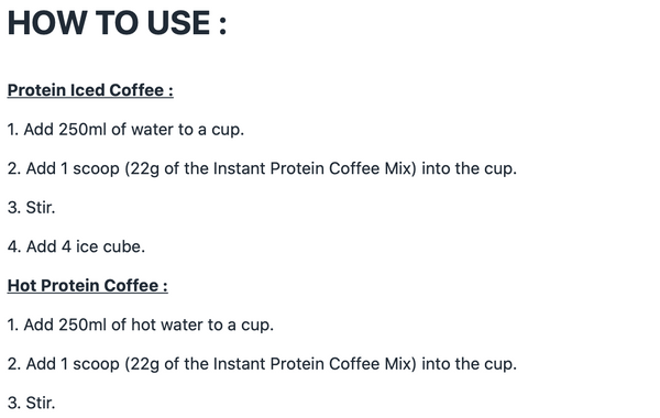 [BULK] Bulk Instant Protein Coffee (100g to 10kg)