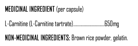 L-Carnitine 650 (120 Capsules)