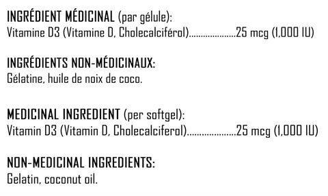 Vitamin D3 (120 Softgels)