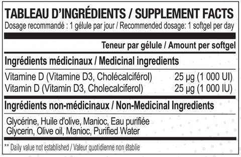 Vitamin D3 (240 Softgels)