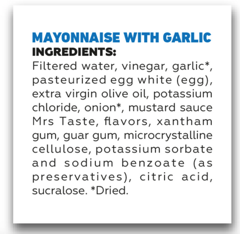 Mrs. Taste Mayonnaise With Garlic (355g)
