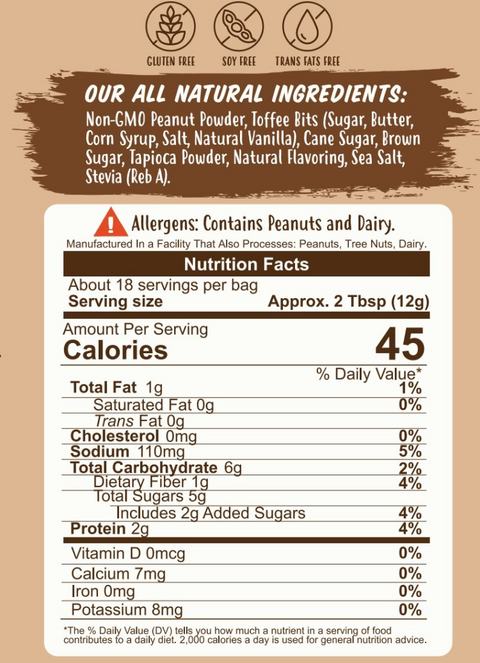 Flavored Peanut Butter Powder (226g)