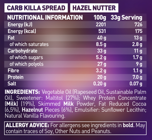 Protein Spread Hazel Nutter (360g)
