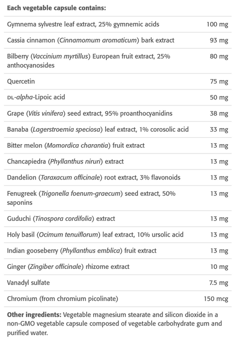 Blood Sugar Balance (120 Caps)