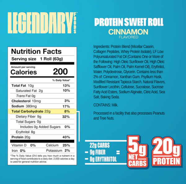 Protein Sweet Roll (8 Packs)