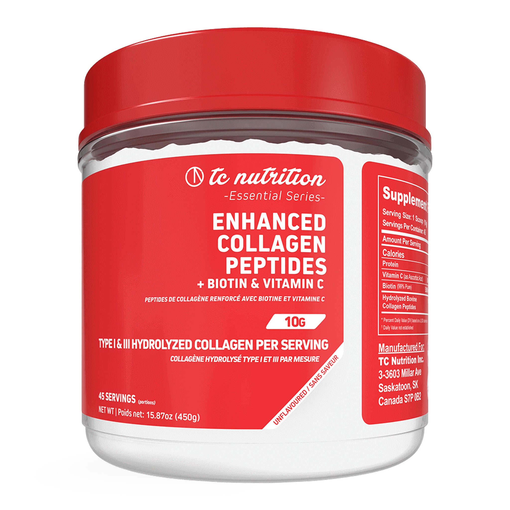 Enhanced Collagen Peptides Powder (45 Servings)