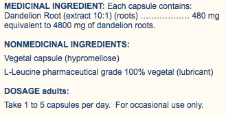 Dandelion Extract 4800mg (60 Caps)