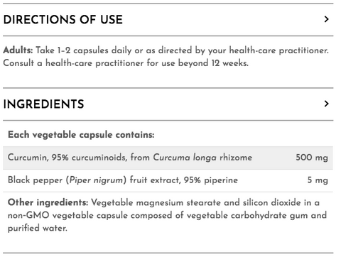 Curcumin With Piperine 500mg (90 Caps)