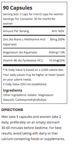 ZMX2 90 Caps (30 Servings)