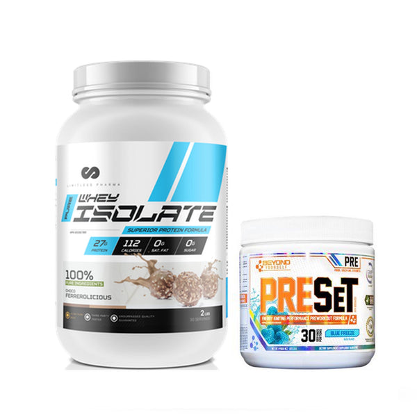 [COMBO] Pure Whey Isolate (2lbs) + Preset (30 Servings)